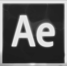 the word ae is written in white letters on a black and white background with blurry lights