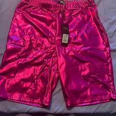 Fashion Nova Rough Rider Biker Shorts Size Large Color: Fuchsia Pink Fitted Biker Shorts Above Knee, Fitted Pink Biker Shorts Above Knee, High Waist Pink Biker Shorts For Summer, Purple Short Bottoms For Party, Purple Party Bottoms Short Length, Purple Short Length Bottoms For Party, Purple Short Length Party Bottoms, Pink High Waist Shorts For Party, Pink High Waist Party Shorts