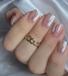 Nail Academy, Elegant Nail Art, Drip Nails, Stylish Nails Designs, Gelish Nails, Simple Gel Nails, Casual Nails