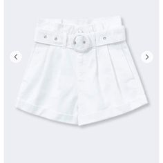 From Forever 21. New. First Pic Shows Style The Other Pics Are The Actual Item. Shorts Are White White High Waist Jean Shorts With Belt Loops, White Cotton Jean Shorts With Belt Loops, Summer High-waisted Jean Shorts With Belt Loops, Summer Jean Shorts With Belt Loops, Trendy Summer Jean Shorts With Belt Loops, Short Jean Shorts With Belt Loops For Summer, Trendy Cotton Shorts With Belt Loops, Trendy White Shorts With Belt Loops, Chic Cotton Jean Shorts With Belt Loops