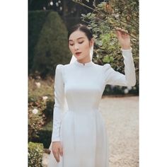 Ao Dai White, Vietnamese Ao Dai, May 23, Favorite Dress, Petite Size, Full Set, Set Dress, Beautiful Design, For Girls