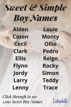 a baby's name is shown on the back of a poster