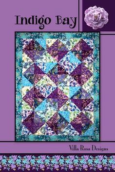 the cover of indigo bay quilt book