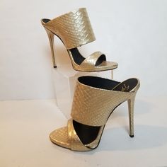 Reposhing This Item I Purchased From @Cs_cafe88. Loved It, But Ready To Rotate For Something New. Questions? Leave A Comment Below! Snake Skin, Giuseppe Zanotti, Gold Metal, Women Shoes, Women Shopping, Gold