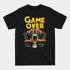 Cuphead Game Over - Indie Gaming -pixel Art - Cuphead - T-shirt Cuphead Game, The United States, Pixel Art, Gaming, United States, T Shirt, Art