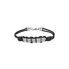 Add a stylish new element to your daily look with this LYNX men's stainless steel and black cord bracelet. Add a stylish new element to your daily look with this LYNX men's stainless steel and black cord bracelet. Black waxed cord Metal: stainless steel Length: 8.25 in. Packaging: pouch Finish: polished Gender: male. Age Group: adult. Modern Metal Braided Bracelets For Everyday, Modern Metal Braided Bracelet For Everyday Wear, Modern Metal Braided Bracelet For Everyday, Modern Stainless Steel Braided Bracelets For Everyday, Modern Black Braided Bracelets For Everyday, Modern Black Braided Bracelet For Everyday, Modern Metal Braided Bracelets With Stainless Steel Clasp, Minimalist Black Stainless Steel Braided Bracelets, Black Minimalist Braided Stainless Steel Bracelets