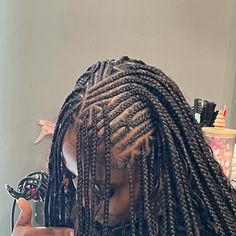 Come Get Slayed This Way !! on Instagram: "Fulani Flip Over Braids , PEFECT FOR ANY OCCASION 🔥🔥 REMAINDER FEBRUARY BOOKINGS ARE OPEN 🫶🏾   • • •  #malestyles#quickweaves#stitchbraids#feedinbraids#stitchhair#freestylebraids#freestylehair #explore #explorepage #viral #viralreels #trending #nycstylist #nycbraider #invisiblelocs #braidstyles #knotlessbraids #malebraids #malestyles #knotlessboxbraids #freestylecornrows #boxbraids #Heartbraids #knotlesstothefloor #colorbraids #locretwist #softlocs#ponytail#nycstylist #nychairstylists" Fulani Braids With Ponytail, Fulani Flip Over Braids With Sew In, Flip Over Braids Hairstyles, Flip Over Fulani Braids Quick Weave, Fulani Flip Over Braids Hairstyles, Flips Hairstyle Black Women, Flip Over Braids, Funali Braids Flip Over, Flip Over Fulani Braids