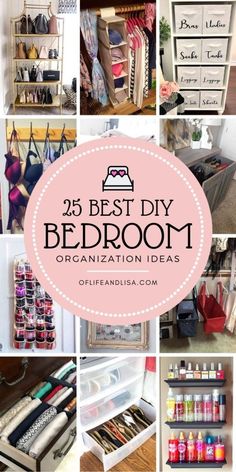 the 25 best diy bedroom organization ideas