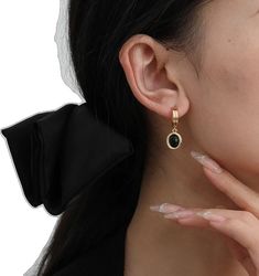 Classic Black Diamond Earrings For Gift, Luxury Elegant Black Diamond Earrings, Formal Black Diamond Cut Earrings, Luxury Black Diamond Earrings, Black Diamond Earrings With Accents, Black Diamond Earrings, Elevate Your Style, Black Diamond, Statement Pieces