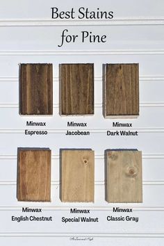 the best stains for pine in different colors