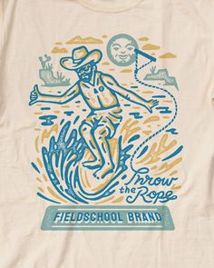 This Throw The Rope collab tee is perfect for wake surfing enthusiasts. Although we wear more caps than anything, the cowboy hat felt right as a shout-out to our Texas roots. It’s the perfect tee for those of you who love to ride the wave and throw the rope. Plus, it's perfect for relaxing on the boat, soaking in the sun, and enjoying the thrill of the surf. Made for everybody Vintage-washed and garment-dyed for a retro look and heavy feel 100% ring-spun heavy cotton for a super soft, comfortable feel that's gentle on skin No-shrink comfort and double-needle stitching for a dependable fit and lasting quality Classic crew style with a ribbed, lay-flat collar and shoulder-to-shoulder taping Made with quality cotton sourced from American farms Constructed by Hanes Comfort Wash. Camping Graphic, Beach Shirt Design, Beach Shirts, Retro Look, We Wear, Tee Design, Shout Out, Kids Tops, Heavy Cotton