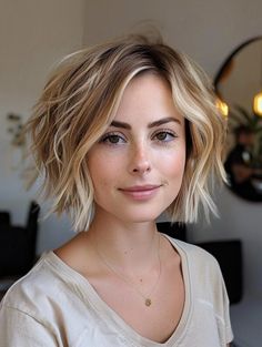 Elevate Your Style with Short Hair Balayage - Trendy Tips & Techniques Dark Roots Blonde Hair Balayage Short Pixie, Growing Blonde Out, Butter Blonde Short Hair, Blonde Brunette Short Hair, Balayage Hair Bob Short, Short Bob Blonde Balayage, Root Smudge Blonde Short Hair, Short Hair Money Piece, Short Blonde Hair With Fringe