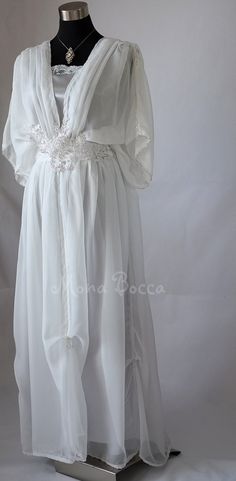 Edwardian wedding dress ivory silver Downton Abbey by MonaBocca Luxury Fitted White Victorian Dress, 1915 Day Dress, Elegant Cream Vintage Dress For Wedding, Elegant Cream Vintage Wedding Dress, Elegant Vintage Wedding Dress With Historical Design, White Historical Design Wedding Dress, Regency Style Vintage Wedding Dress With Historical Design, Vintage White Wedding Dress For Vintage Events, White Vintage Wedding Dress For Vintage Events