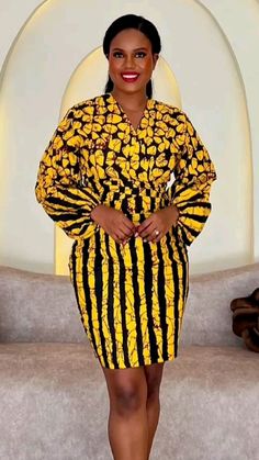 Pieces Gown Ankara, Six Pieces Gown Ankara, Six Pieces Gown Ankara Style, Six Pieces Gown, Gown Ankara, Office Wears, Bubu Gown, Bubu Gown Styles, Fancy Short Dresses