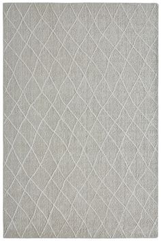 a gray rug with white lines on it