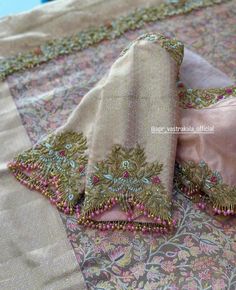 Bride Blouse, Sarees Blouse Designs, Latest Bridal Blouse Designs, Bridal Blouses, Sleeves Embroidery, Blouse Works, Cutwork Blouse, Maggam Work Designs, Traditional Blouse Designs