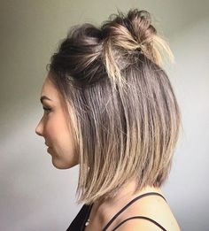 Short Hair Up, Heatless Hairstyles, Peinados Fáciles Para Cabello Corto, Cute Hairstyles For Short Hair, Short Hair Styles Easy, Half Up Hair, Hair Dos