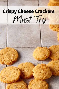 crispy cheese crackers must try