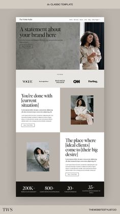 Creative website design Website Design Inspiration Coaching, Information Website Design, Kajabi Website Template, Career Coach Branding, Classic Website Design, Life Coach Website Design, Blog Templates Design Layout, Classy Website Design, Luxury Website Design Inspiration