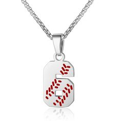 PRICES MAY VARY. ✔ Baseball Number Necklace ✔ Number necklace is a popular baseball jewelry. 00-99 choose your favorite number. Give this baseball gift to you friend or your family, bring good lucky to them. ✔Charm Number Pendant ✔ Made from stainless steel. Advantage is hypoallergenic waterproof, will not change color. Suit long time to wear and save. Worth buying. ✔ Stainless Steel Number Chain Size ✔ length: 23 inches. Width: 0.9 inches. The chain is very strong and suitable for everyday wear Customizable Sports Team Color Jewelry For Events, Cute Baseball Gifts For Boyfriend, Gifts For Baseball Lovers Boys, Sporty Jewelry For Baseball Season Game Day, Customizable Team Spirit Sports Jewelry, Sporty Jewelry For Baseball Game Day, Sporty Jewelry For Baseball Season, Baseball Necklace For Boys, Personalized Team-colored Sports Jewelry