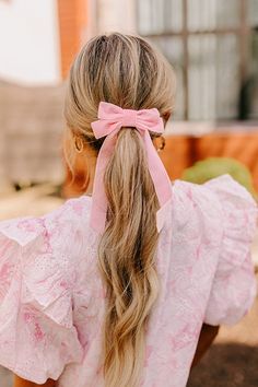 - Tie your look together with this sweet hair bow! - Soft velvet ribbon - An adorable bow design - A metal clip - 7.5 inches Hawaiian Hairstyles, Fall Style Guide, Pearl Bride, Bow Hair Clip, Fancy Hairstyles, Swimwear Dress, Everyday Hairstyles, Velvet Bow, Bow Design