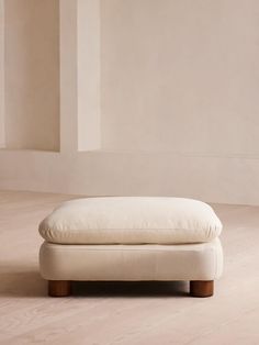 Inspired by our members' favorite Vivienne sofa on the eighth floor of White City House, this ottoman has been upholstered in natural linen with cylindrical legs. Designed to work with our Vivienne sofa and Vivienne modular sofa, it can be used as an additional seating spot or for putting your feet up. Soho Home Vivienne Ottoman, Linen, Bisque, Us | White Linen Ottoman, Soho Home, Square Ottoman, White City, Soho House, Upholstered Ottoman, Belgian Linen, City House, Cotton Velvet