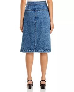 3.1 Phillip Lim Denim Wrap Midi Skirt | Bloomingdale's Wrap Midi Skirt, 3.1 Phillip Lim, Women Skirts Midi, Phillip Lim, Midi Skirt, Womens Skirt, Pick Up, In Store, Buy Online