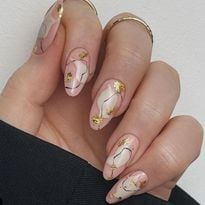 Steal These Service Presentation Ideas - Nail Bytes - NAILS Magazine Golden Nail Art, Dog Nail Art, Pineapple Nails, Mermaid Nail Art