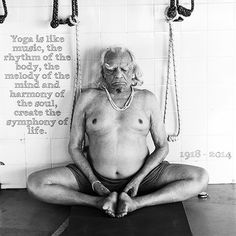 an old man sitting in the middle of a yoga pose