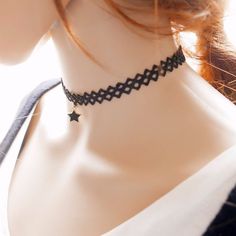 Star Moon Sun Choker Necklace Pendant Maxi. Trendy Moon Charm Necklace For Party, Trendy Star Charm Choker, Black Star Charm Choker Necklace, Trendy Adjustable Star Necklaces, Trendy Adjustable Star-shaped Necklace, Black Star Charm Choker Jewelry, Trendy Party Necklace With Star Charm, Adjustable Star Choker, Trendy Star Charm Choker As Gift