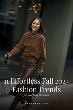 Find the ultimate fall fashion trends for 2024 in this article. If you want to know which prints, shoes, and accessories will be trendy this fall 2024, this article is for you. Stylish 2024 fall #FallFashion #AutumnStyle #CozyOutfits #SweaterWeather #FallVibes #LayeringSeason #BootsAndScarves #PumpkinSpiceEverything #FallColors #OOTD #FallInspiration #FallWardrobe #FallEssentials #FallTrends #FallStyle #FallLooks #FallFashionista #FallClothing #FallMustHaves #FallChic Women Brown Outfit Ideas, Brunch Outfit Early Fall, Fall Outfits 2025 Trends, October 2024 Outfits, Autumn And Winter Outfits 2024, Fall 2024 Travel Outfits, 2024 Fall Office Outfits, 2024fall Fashion Trends, Savannah Fall Outfits