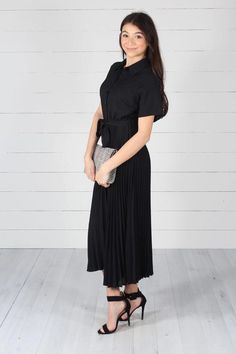 Dresses – Slaydon & Rose Chic Short Sleeve Maxi Dress For Formal Occasions, Chic Short Sleeve Maxi Dress For Work, Chic Black Short Sleeve Maxi Dress, Black Short Sleeve Maxi Dress For Work, Modest Black Maxi Dress For Formal Occasions, Fitted Short Sleeve Maxi Dress For Work, Elegant Black Half Sleeve Maxi Dress, Elegant Black Maxi Dress With Short Sleeves, Elegant Short Sleeve Maxi Dress For Office