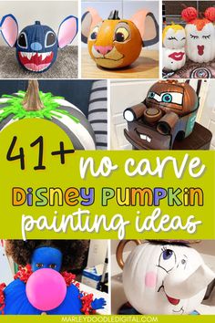 Get ready for fall with these creative pumpkin designs! 🎃🍂 #pumpkinseason #falldecor #DIYpumpkins #homedecor #pumpkinideas #autumncrafts #pumpkinlove #pumpkininspo #pumpkinfun #pumpkinart Best Painted Pumpkins, Painted Pumpkin Character Ideas, Super Hero Pumpkin Painting Ideas, Inside Out Pumpkin Ideas, Coco Pumpkin Painting Ideas, Painted Pumpkins Cartoon Character, Pumpkin Decorating Storybook Characters, Simba Pumpkin Painting, Stitch Pumpkin Ideas