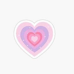 three heart shaped stickers on a white background