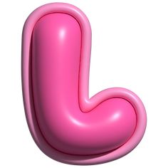 the letter j is made up of pink plastic