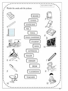 the worksheet is shown for students to learn how to read and understand what they are