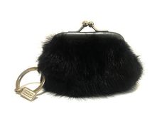 NWT Coach Ltd Ed Madison Blk Mink Fur Keychain Key Fob Coin Purse Pouch Bag RARE Purse Style, Fur Keychain, Pouch Purse, Mink Fur, Key Fobs, Coin Pouch, Purse Pouch, Pouch Bag, Key Fob