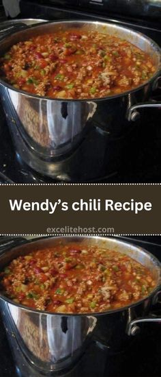 two pans filled with food sitting on top of a stove next to each other