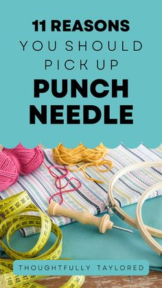 Punch needle is growing in popularity among fiber artists and budding crafters. Figure out what all the craze is about and why you should get in on the action! Punch Needle Ideas, Punch Ideas, The Punch