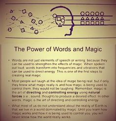 Quantum Magic, Real Black Magic, Witchcraft Magic, Witchy Tips, The Power Of Words, Power Of Words, Mind Power