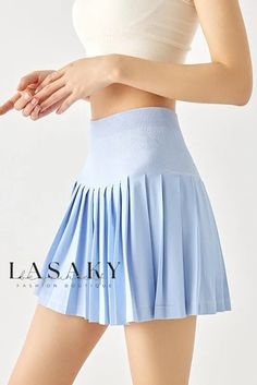 Lasaky - UV-Protective Pleated Tennis Skort for Women featuring Netted Design Gym Skirt, Sheer Mesh Bodycon Dress, Aesthetic Wear, Skirt Diy, Dress With Corset, Pleated Tennis Skirt, Diy Skirt, Tennis Skort, Clothing Websites