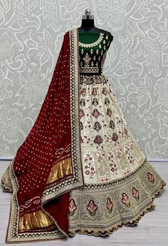 Instagram Follow Us :- @jayamarfab Heavy Bridal Wedding Wear Lehenga Choli Indian Sabyasachi Lehenga Chaniya Choli For women We Make Wedding Lehengas, Indian Lehenga, Bridal Lehenga, Designer Lehenga, South Indian Dresses, Lengha Choli, Chaniya Choli, Lancha, Semistitched Lehenga, Bridesmaid Lehengas, Sabyasachis Lehengas, Floral Skirts, Punjabi Lehengas, Ethnic Lehengas, Indo-western Outfits, Indian Outfits, Bollywood lehengas. Important note: we will not make any changes in lehenga length Fabric Details :- Lehenga :- Fabric - Silk Work- panetar matching designer figure embroidery Dori and Zari work diamond work all over Stitching - standard cancan and canvas attached free size lehenga Size - free size up to 42 Flair - 2.9 meters Blouses :- Fabric - Silk Work - same as lehenga Backside - Semi-stitched Meenakari Lehenga For Wedding, Reception Dola Silk Dupatta With Meenakari Detail, Meenakari Dola Silk Traditional Wear For Reception, Reception Traditional Wear With Meenakari In Dola Silk, Reception Meenakari Traditional Wear In Dola Silk, Semi-stitched Traditional Wear With Meenakari For Reception, Traditional Meenakari Choli For Reception, Traditional White Kundan Choli, Reception Meenakari Dola Silk Choli