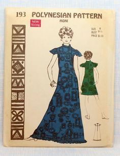 an old fashion pattern for a woman's dress