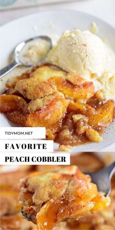 this peach cobbler is so good it's easy to make