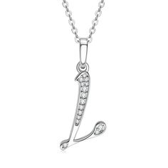 46995529662737 Personal Connection, Moissanite Necklace, Initial Pendant Necklace, Girls Valentines, Initial Pendant, Luxury Beauty, Name Necklace, Chain Length, Sterling Silver Chains