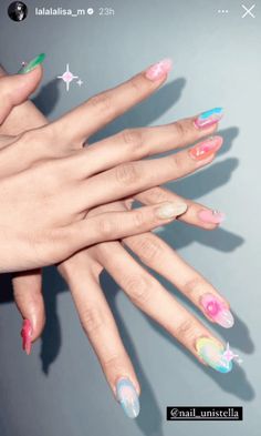 Nails Lisa BlackPink Emerald Nails, Lalisa Money, Lisa Blackpink Wallpaper, Lalisa Manoban, Blackpink Lisa, Glow Up?, Stylish Nails, Spring Nails, Pink Nails