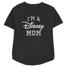 Show your love for everyone's favorite brand for children and adults alike with this officially licensed Disney Mom Fan Women's Relaxed Fit Graphic T-Shirt! This essential design reads: "I'm a Disney mom" printed in distressed white font across the front. Grab some simply classic Disney logo apparel for the whole family today and dress the part for your next trip to the Disney parks or just lounging around Disney style! Disney Park Outfit, Disney Logo, Disney Mom, Disney Dresses, Graphic Tee Design, I Love Mom, Fan Shirts, Boyfriend T Shirt, Clothing Logo