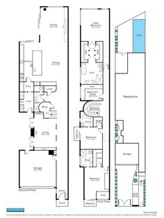 the floor plan for two story houses