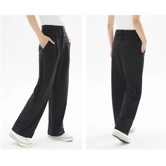 Discover Comfort and Style Embrace a blend of comfort and style with our Essential Wide Leg Casual Pants for Women, perfect for the dynamic pace of modern life. Crafted for the fashion-forward woman, these trousers are a versatile staple for any wardrobe. Their sleek, wide-leg design ensures a flattering look that transitions effortlessly from casual outings to relaxed work environments. Product Features Designed with your comfort and style in mind, these pants feature a mid-rise elastic waistband, ensuring a snug, flattering fit without sacrificing ease. The solid color and minimalist design make these pants a breeze to style with any top or accessory. The slight stretch fabric, a thoughtful blend of polyester, viscose, and spandex, offers freedom of movement while maintaining a polished Black Breathable Full-length Pants, Black Wide Leg Full-length Pants With Relaxed Fit, Black 4-way Stretch Wide-leg Pants, Versatile Black Wide Leg Pants With 4-way Stretch, Black Non-stretch Cotton Wide Leg Pants, Casual Wide Leg Pants, Formal Shoes For Men, Outerwear Coats, Modern Life