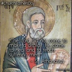 an icon with the words st athanaus on it and a quote from st thomas